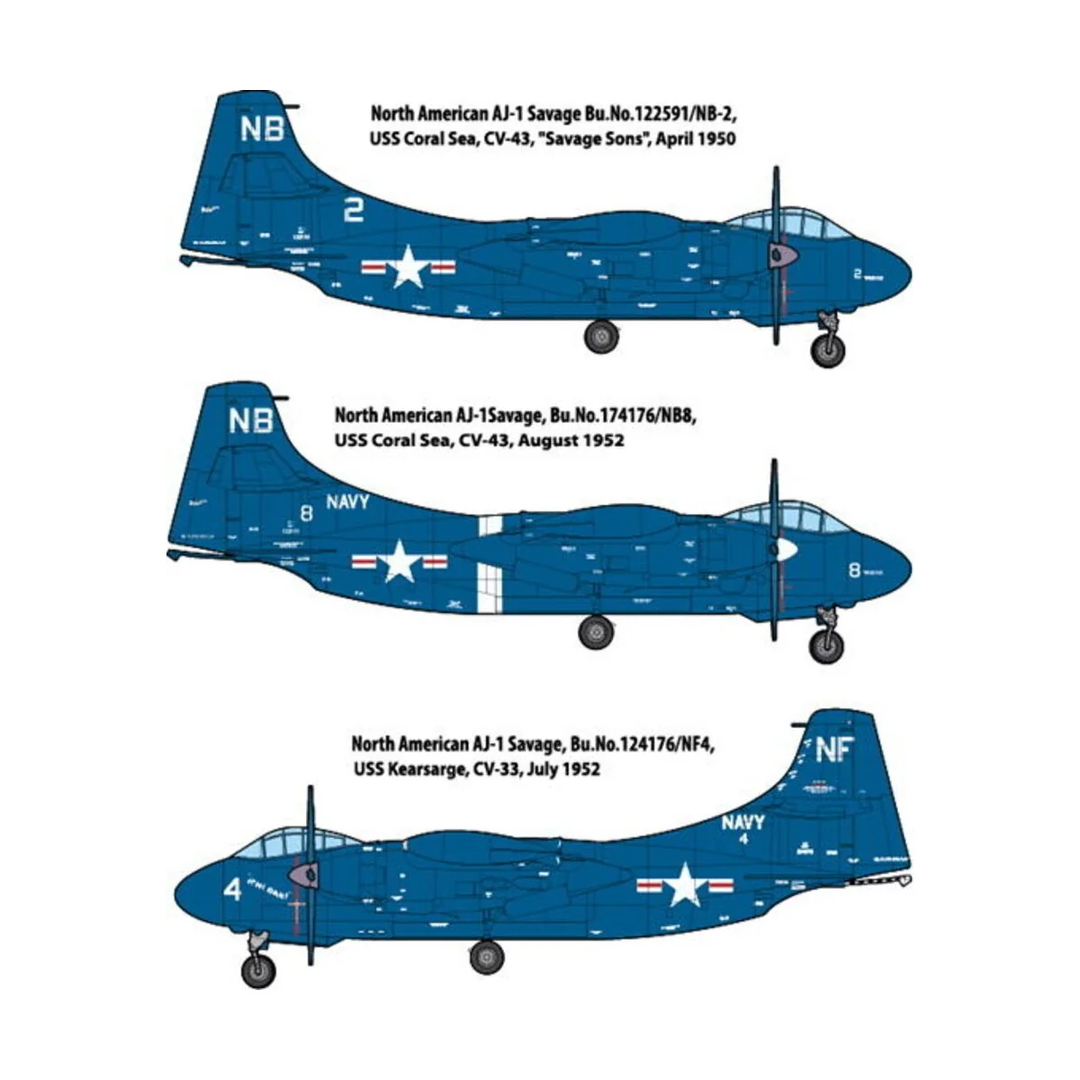 North American AJ-1 Savage, 1/72 - Roden 063