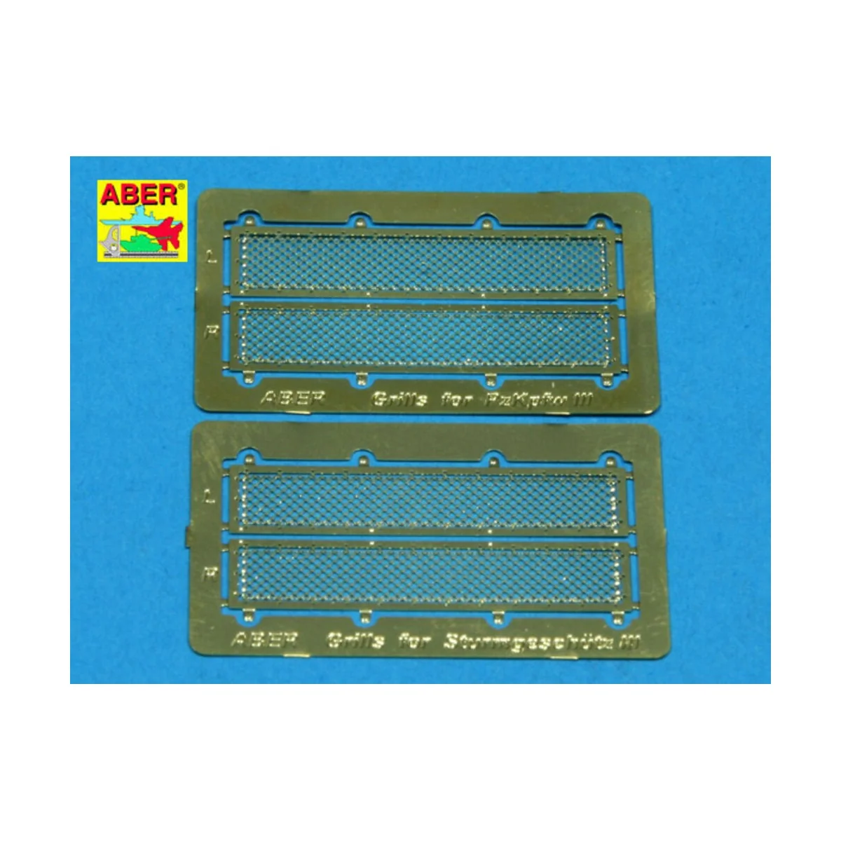 Grilles for Pz.Kpfw. III & Stug III, 1/35 - Aber Models 35G05 Grilles for Pz.Kpfw. III & Stug III, 1/35 - Aber Models 35G05