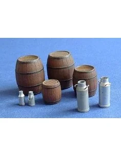 Wooden barrels and milk cans, 1/35 - Hauler HLU35080 2