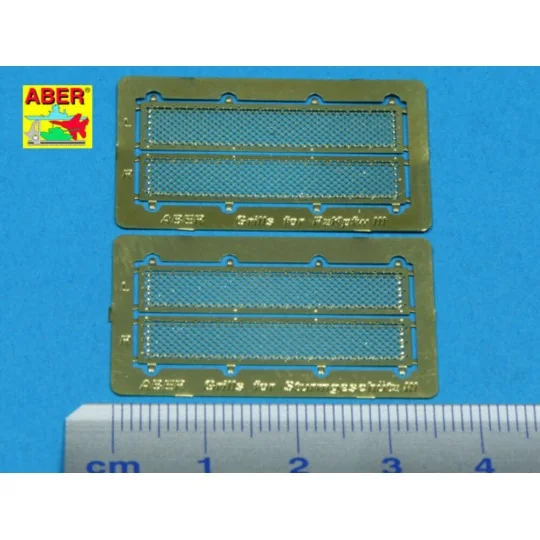 Grilles for Pz.Kpfw. III & Stug III, 1/35 - Aber Models 35G05 Grilles for Pz.Kpfw. III & Stug III, 1/35 - Aber Models 35G05