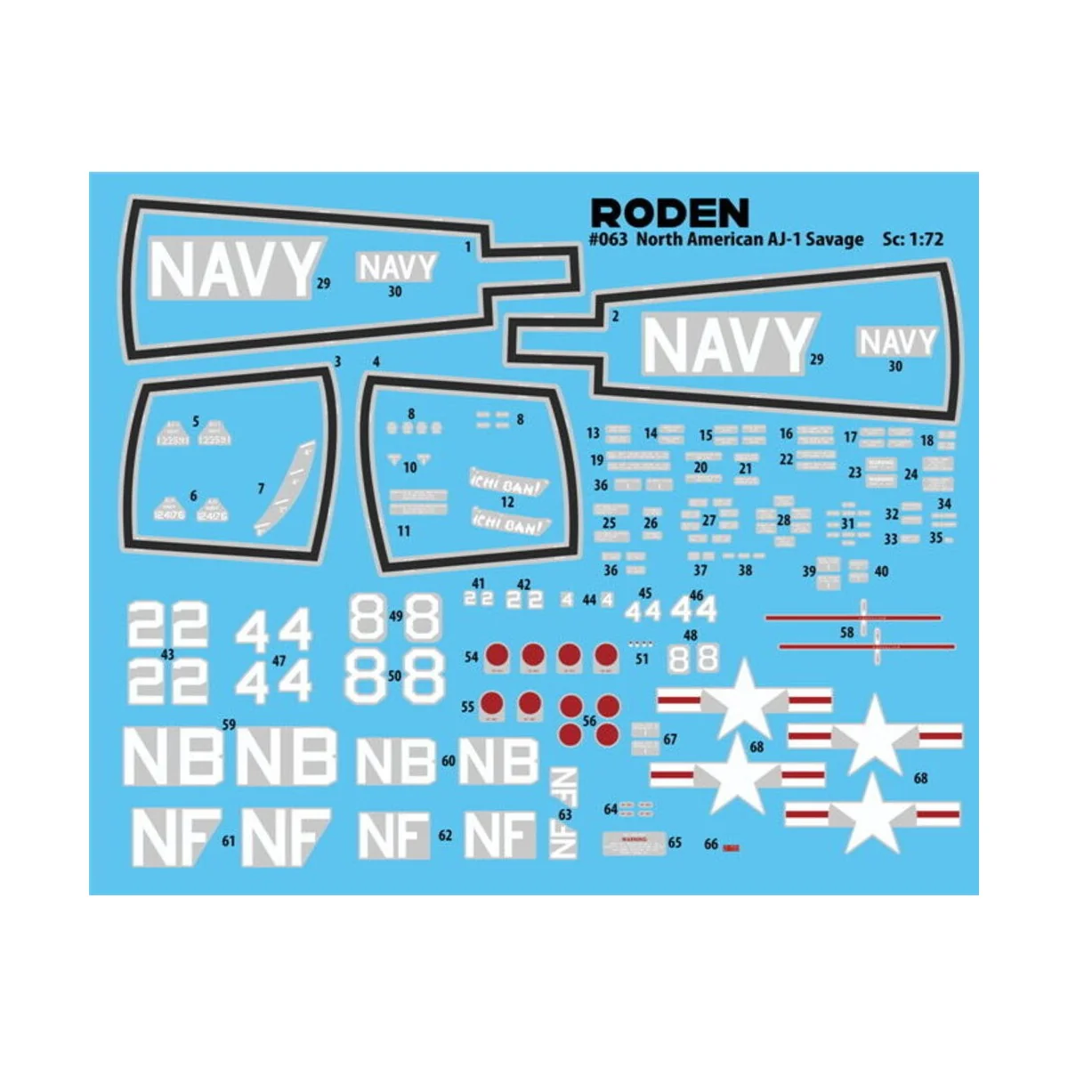 North American AJ-1 Savage, 1/72 - Roden 063
