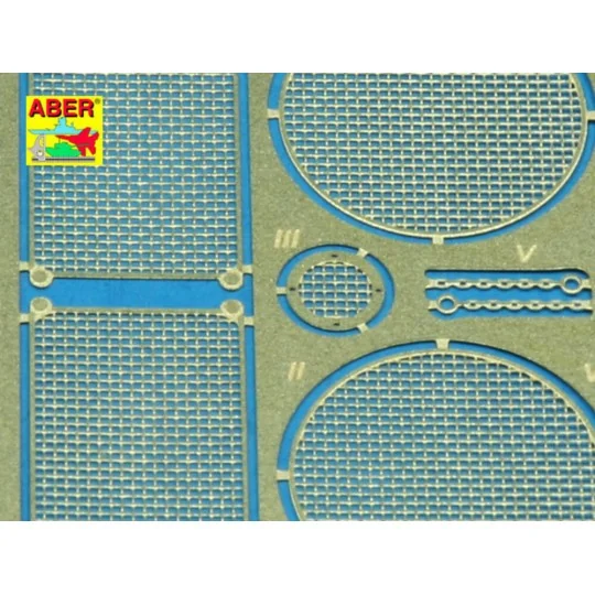 Grilles for King Tiger / Jagdtiger, 1/35 - Aber Models 35G06 Grilles for King Tiger / Jagdtiger, 1/35 - Aber Models 35G06