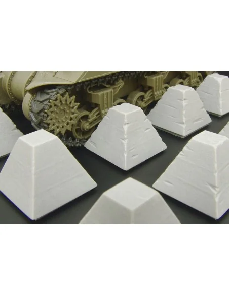 Dragon’s Teeth tank traps, 1/35 - Hauler HLU35096
