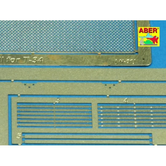 T-34 grill cover, 1/35 - Aber Models 35G07 T-34 grill cover, 1/35 - Aber Models 35G07