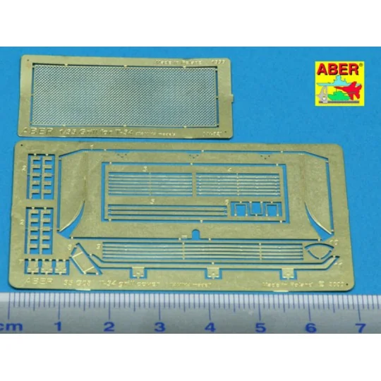 T-34 grill cover (Tamiya model), 1/35 - Aber Models 35G08