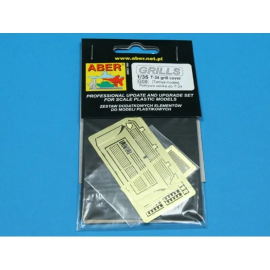 T-34 grill cover (Tamiya model), 1/35 - Aber Models 35G08