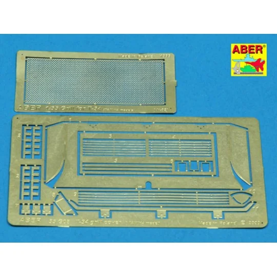 T-34 grill cover (Tamiya model), 1/35 - Aber Models 35G08