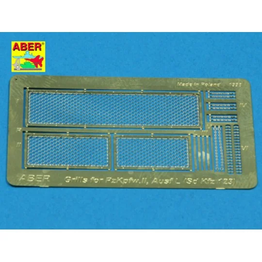 Grilles for Panzer II, Ausf. L - Luchs, 1/35 - Aber Models 35G09