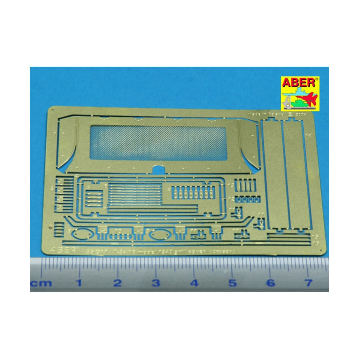 T-34/76 - 1940 grill cover, 1/35 - Aber Models 35G11 T-34/76 - 1940 grill cover, 1/35 - Aber Models 35G11