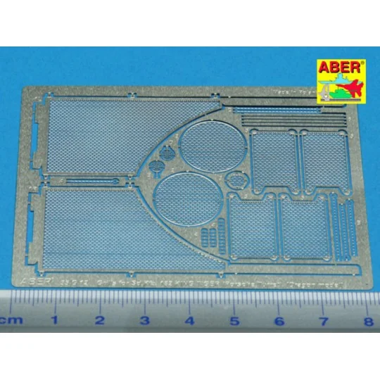 Grilles for Sd.Kfz.182 King Tiger (Porshe turret) - Aber Models 35G12