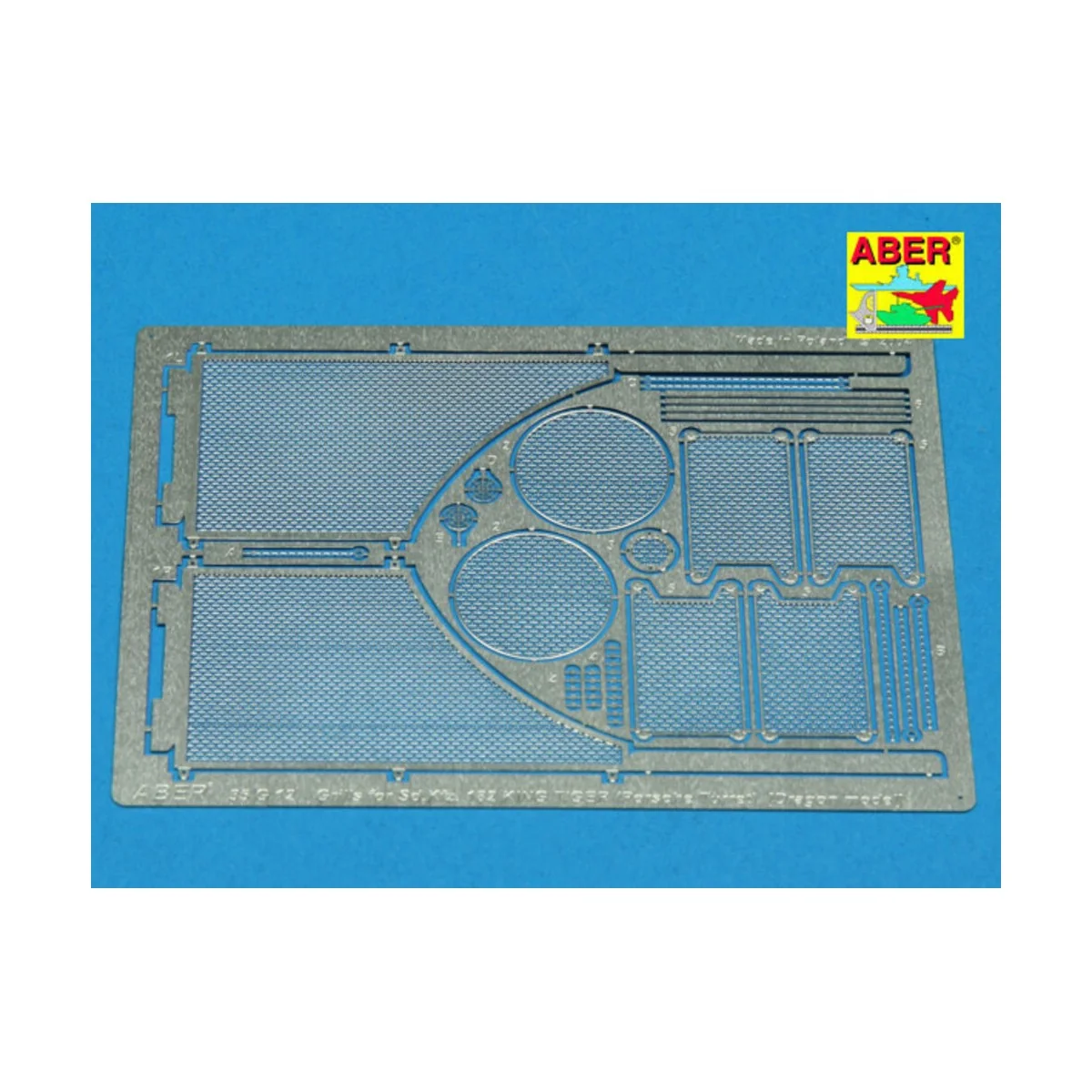 Grilles for Sd.Kfz.182 King Tiger (Porshe turret) - Aber Models 35G12