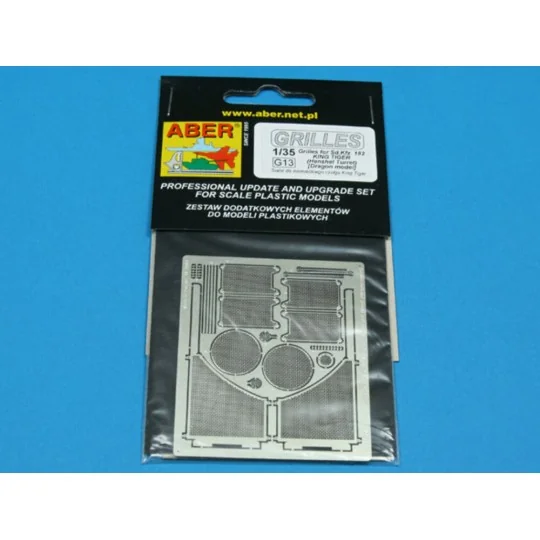 Grilles for Sd.Kfz. 182 King Tiger (Henshel Turret), 1/35 - Aber Mo... Grilles for Sd.Kfz. 182 King Tiger (Henshel Turret), 1/35 - Aber Mo...