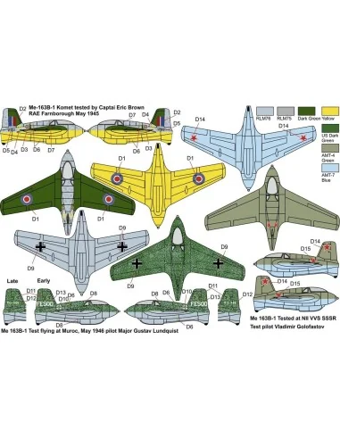 Me-163B KOMET War prizes“, 1/144 - Brengun BRP144009