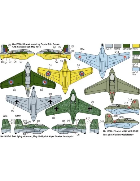 Me-163B KOMET War prizes“, 1/144 - Brengun BRP144009