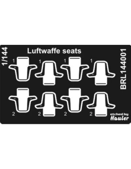 Luftwaffe seats, 1/144 - Brengun BRL144001