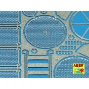 Grilles for Sd.Kfz. 171 Panther, Ausf G-late model - Aber Models 35G14