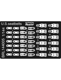 U S seat belts, 1/144 - Brengun BRL144005
