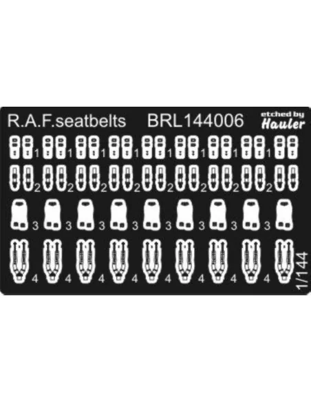 U K seat belts, 1/144 - Brengun BRL144006