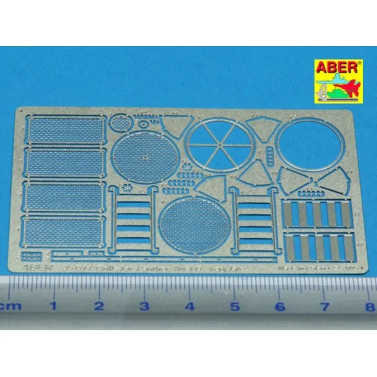 Grilles for Sd.Kfz. 171 Panther, Ausf G-late model - Aber Models 35G14