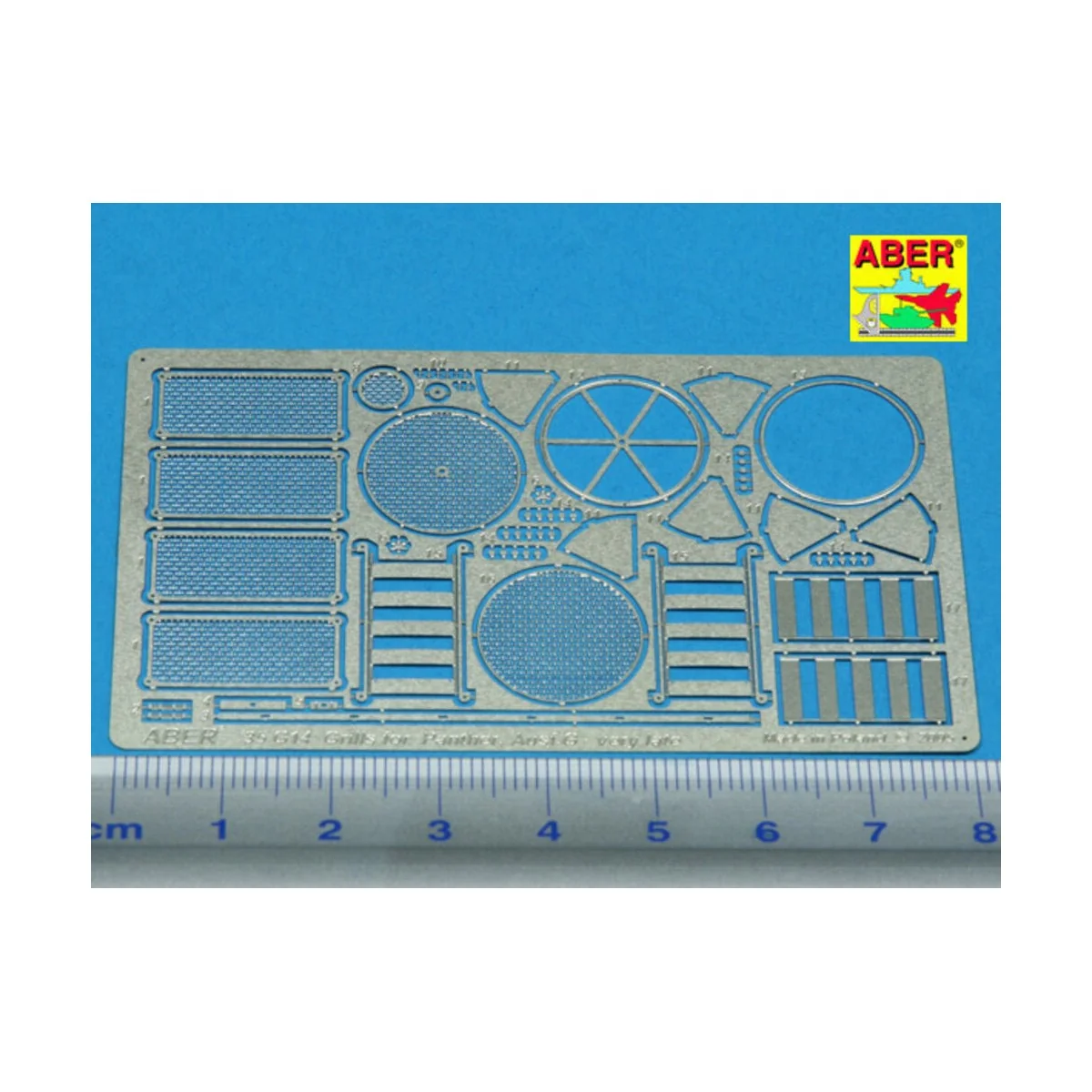 Grilles for Sd.Kfz. 171 Panther, Ausf G-late model - Aber Models 35G14
