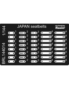 JAPAN seat belts, 1/144 - Brengun BRL144014