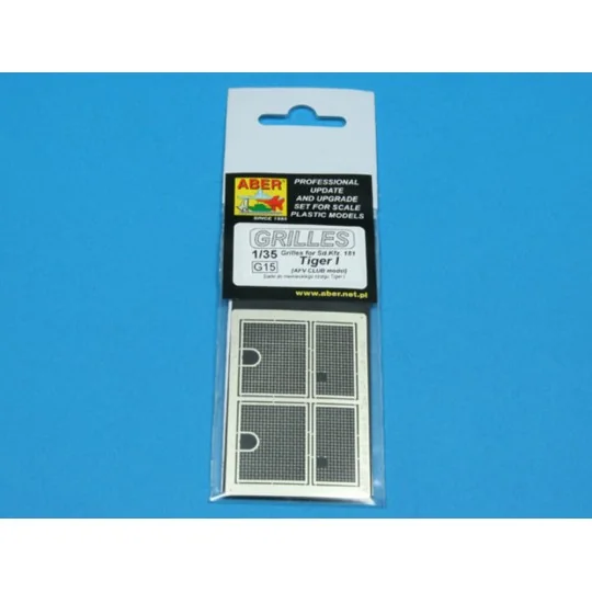 Grilles for Sd.Kfz. 181 Tiger I - Aber Models 35G15