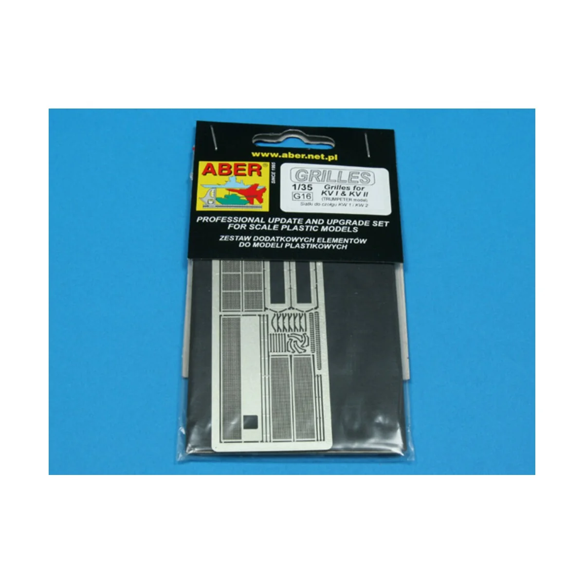 Grilles for KV I & KV II, 1/35 - Aber Models 35G16 Grilles for KV I & KV II, 1/35 - Aber Models 35G16
