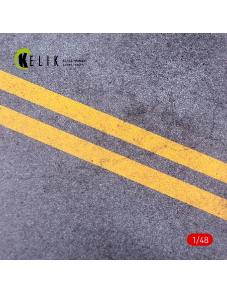 Asphalt Road for drones or any - Acrylic 3 mm (240 x 240 mm) (410 g...