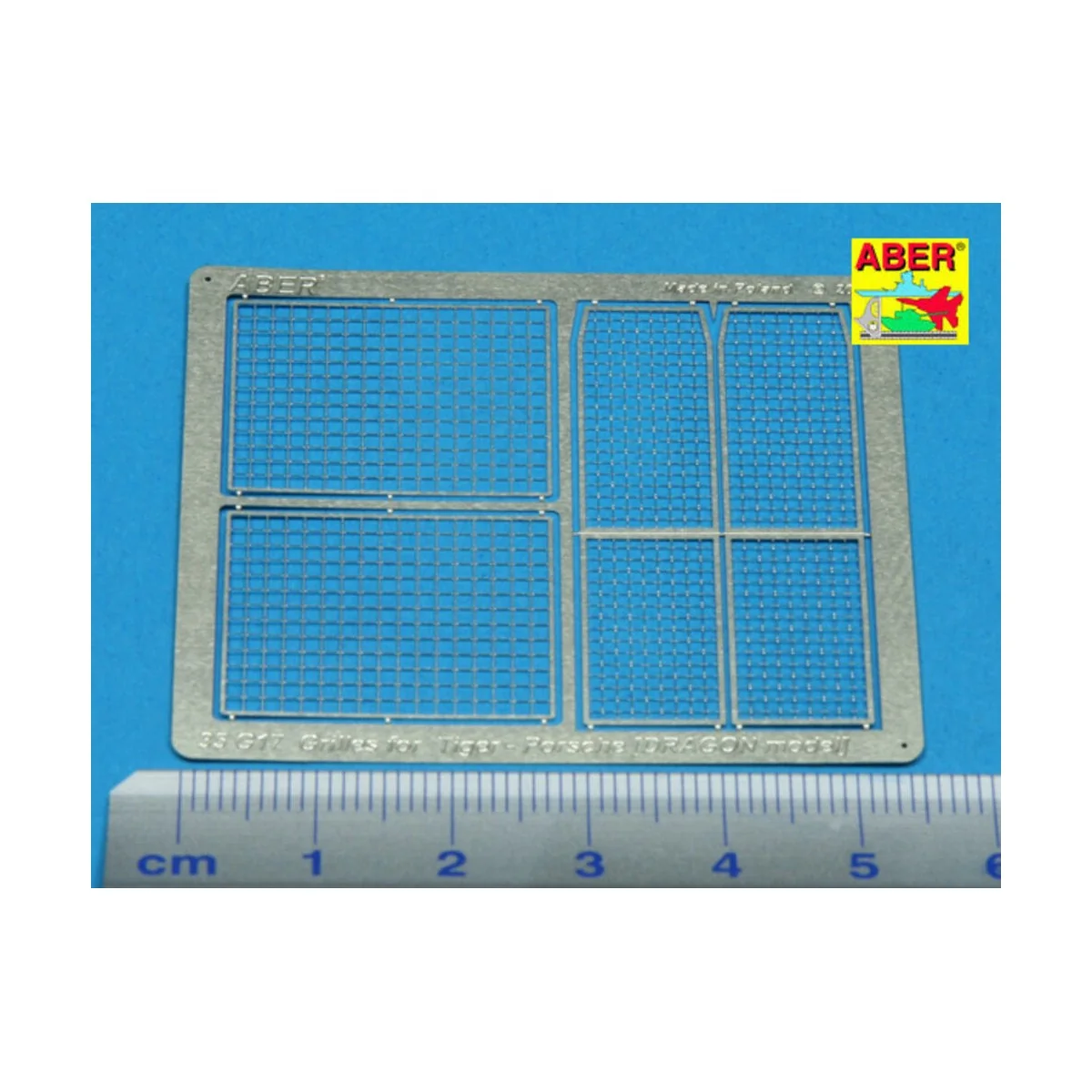 Grilles for Tiger Porshe, 1/35 - Aber Models 35G17 Grilles for Tiger Porshe, 1/35 - Aber Models 35G17