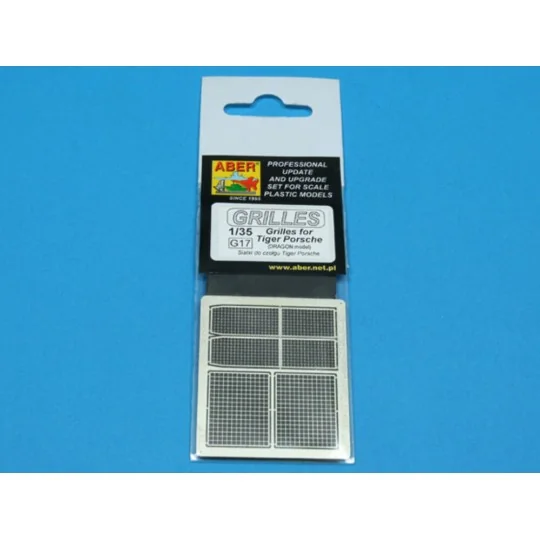 Grilles for Tiger Porshe, 1/35 - Aber Models 35G17 Grilles for Tiger Porshe, 1/35 - Aber Models 35G17