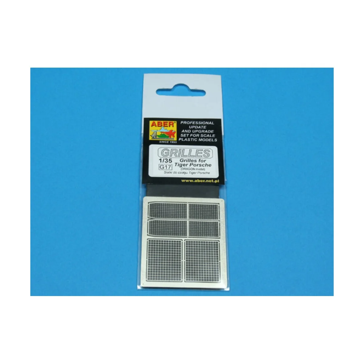 Grilles for Tiger Porshe, 1/35 - Aber Models 35G17 Grilles for Tiger Porshe, 1/35 - Aber Models 35G17