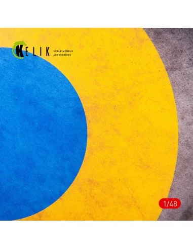 Ukraine Roundel Glory to Defenders - Acrylic 3 mm (240 x 240 mm) (1...