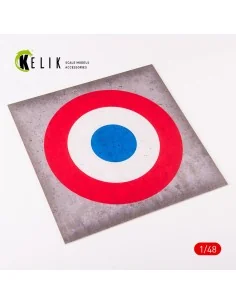 France Roundel - Acrylic 3 mm (240 x 240 mm) (190g) (1/72 - 1/48), ...