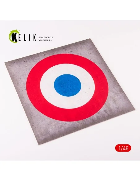 France Roundel - Acrylic 3 mm (240 x 240 mm) (190g) (1/72 - 1/48), ...