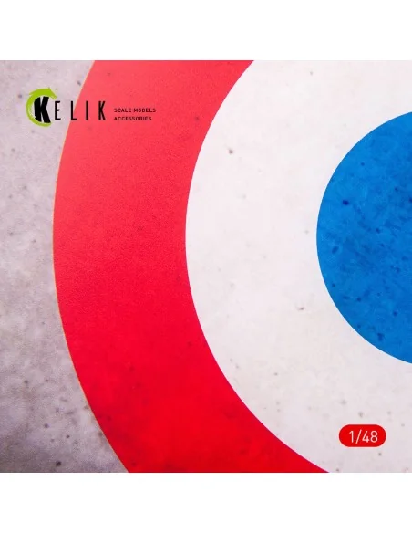 France Roundel - Acrylic 3 mm (240 x 240 mm) (190g) (1/72 - 1/48), ...