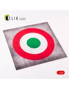 Italy Roundel - Acrylic 3 mm (240 x 240 mm) (190g) (1/72 - 1/48), 1...