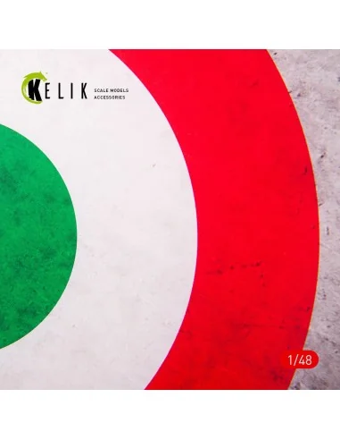 Italy Roundel - Acrylic 3 mm (240 x 240 mm) (190g) (1/72 - 1/48), 1...