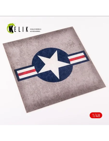 [NO_DESC] US Roundel - Acrylic 3 mm (240 x 240 mm) (190g) (1/72 - 1...