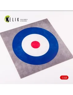United Kingdom Roundel - Acrylic 3 mm (240 x 240 mm) (190g) (1/72 -...
