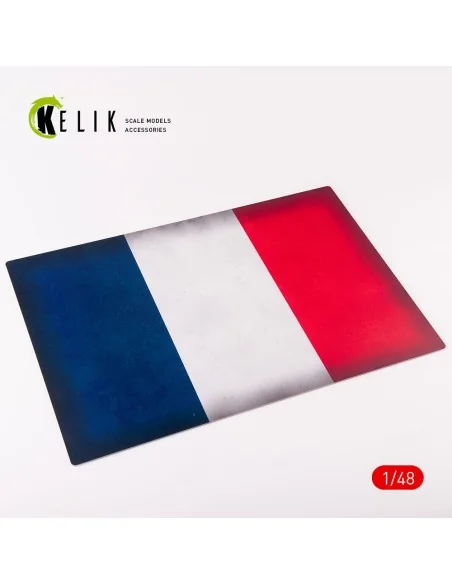 France Flag - Acrylic 3 mm (410 x 270 mm) (410 g), 1/48 - Kelik KS4...