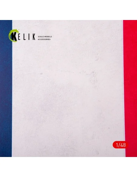 France Flag - Acrylic 3 mm (410 x 270 mm) (410 g), 1/48 - Kelik KS4...