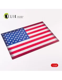USA Flag - Acrylic 3 mm (410 x 270 mm) (410 g), 1/48 - Kelik KS48032