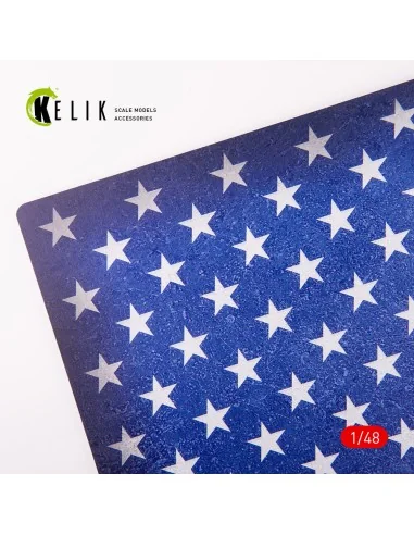 USA Flag - Acrylic 3 mm (410 x 270 mm) (410 g), 1/48 - Kelik KS48032