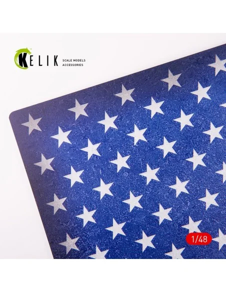 USA Flag - Acrylic 3 mm (410 x 270 mm) (410 g), 1/48 - Kelik KS48032