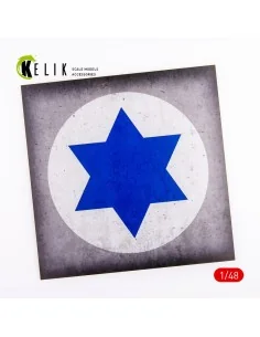 Israel Roundel - Acrylic 3 mm (240 x 240 mm) (190g) (1/72 - 1/48), ...
