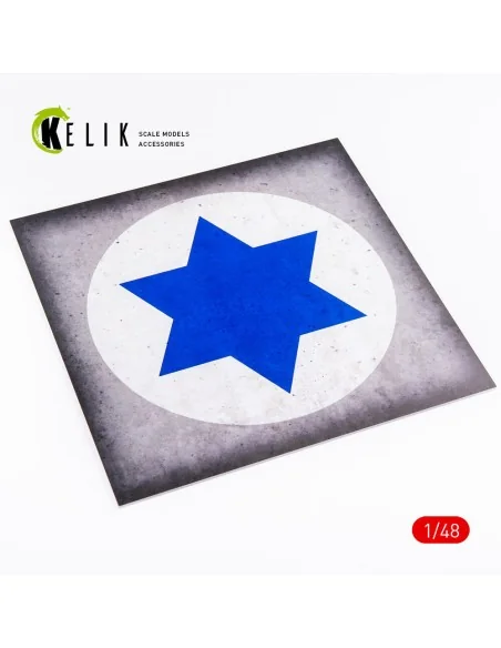 Israel Roundel - Acrylic 3 mm (240 x 240 mm) (190g) (1/72 - 1/48), ...