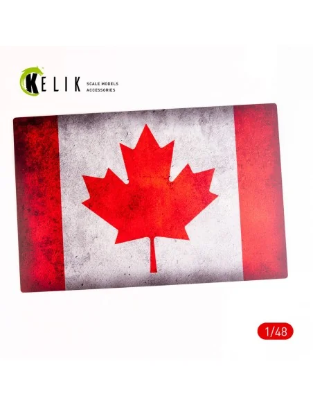 Canada Flag - Base - Acrylic 3 mm (410 x 270 mm) (410 g) (1/72 - 1/...