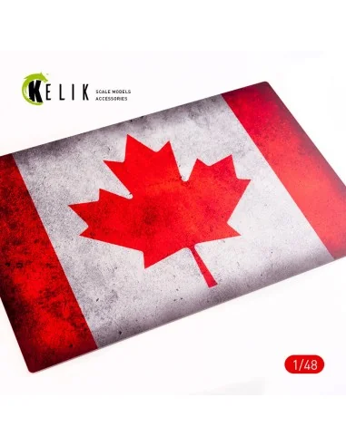 Canada Flag - Base - Acrylic 3 mm (410 x 270 mm) (410 g) (1/72 - 1/...
