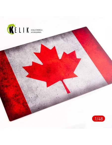 Canada Flag - Base - Acrylic 3 mm (410 x 270 mm) (410 g) (1/72 - 1/...
