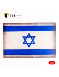 Israel Flag - Base - Acrylic 3 mm (410 x 270 mm) (410 g) (1/72 - 1/...
